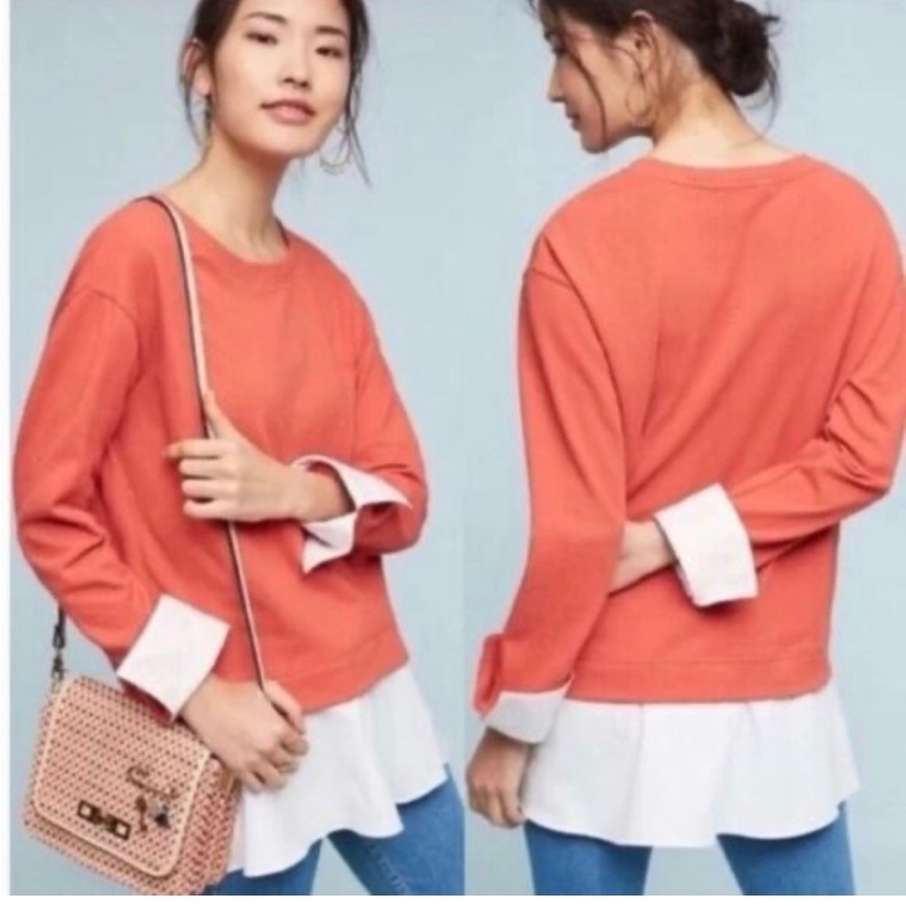 Anthropologie’s Eri and Ali layered look shirt.